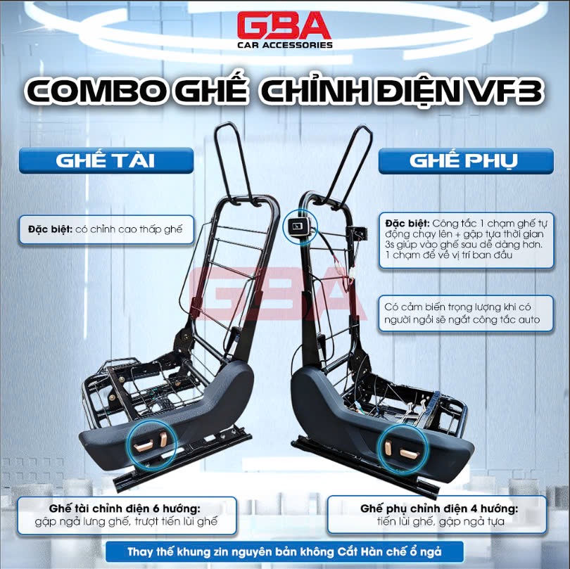 ghế điện vf3 gba
